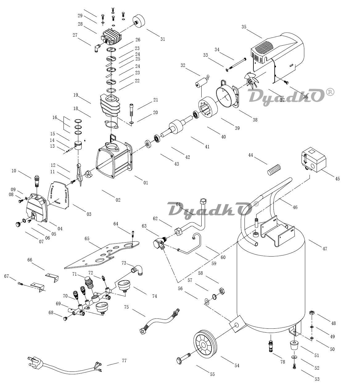 Запчасти, схема и деталировка Quattro Elementi TORRE 40
